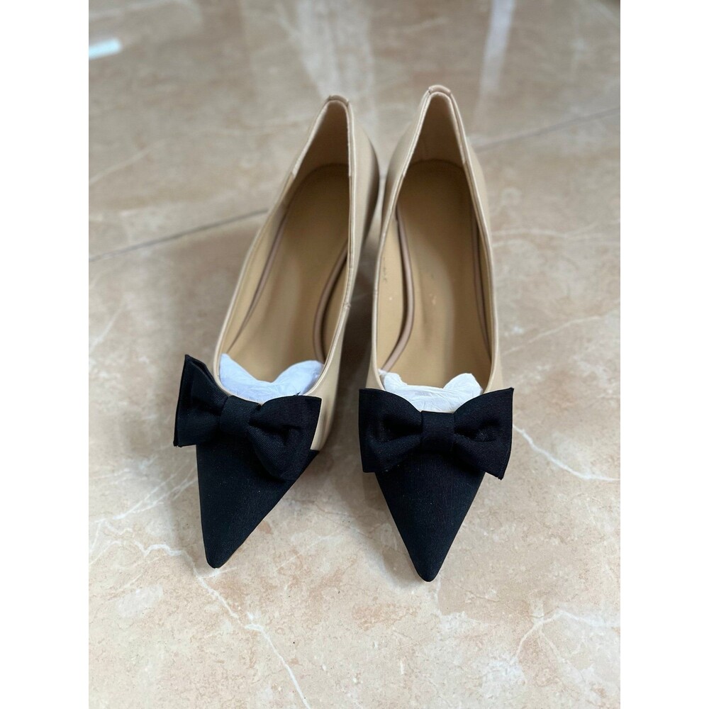 Bow Tie Kitten Heels Size 7